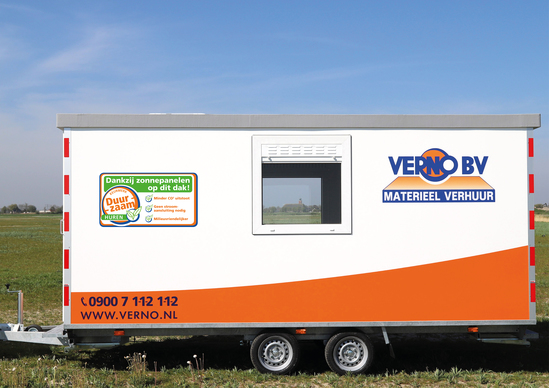 Schaftwagen 5 meter | Inclusief zonnepaneel & wc
