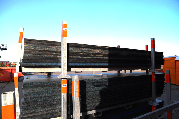 Transportrek voor 25 rijplaten 1 x 3 meter