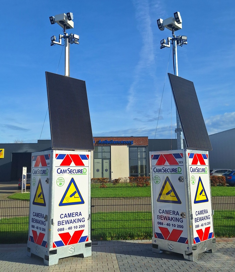 Mobiele beveiligingscamera | 100% Zelfvoorzienend